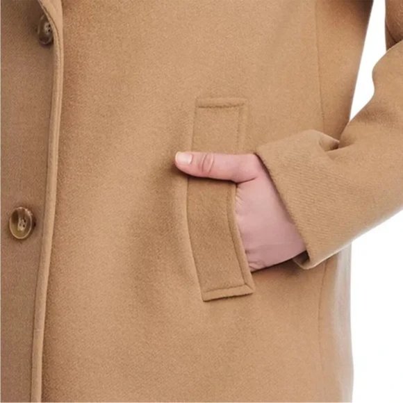 Vince Camuto - Women's Single Breasted, Wool, Jacket XXL, Color Camel , Button - Picture 3 of 8